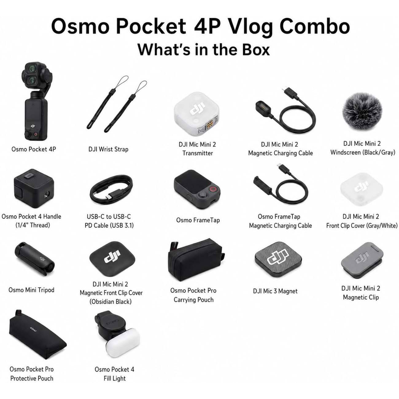 دوربین اسمو پاکت دیجیآی DJI Osmo Pocket 4P Vlog Combo 7 دوربین اسمو پاکت دیجیآی DJI Osmo Pocket 4P Vlog Combo - Image 7