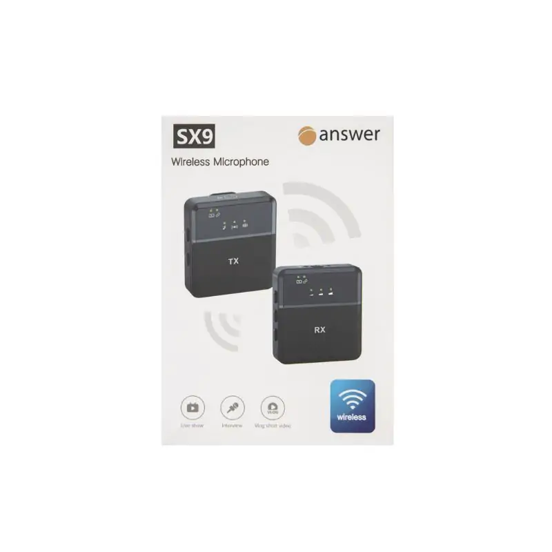 Answer-SX9-Wirreless-Microphone-01 میکروفون بی سیم انسر Answer SX9 Wirreless Microphone - Image 1