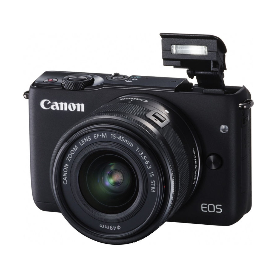 Canon-EOS-M10-Camera-with-15-45mm-is-Stm-Lens-Black-01 دوربین عکاسی کانن Canon EOS M10 Camera with 15-45mm is Stm Lens (Black) - Image 1