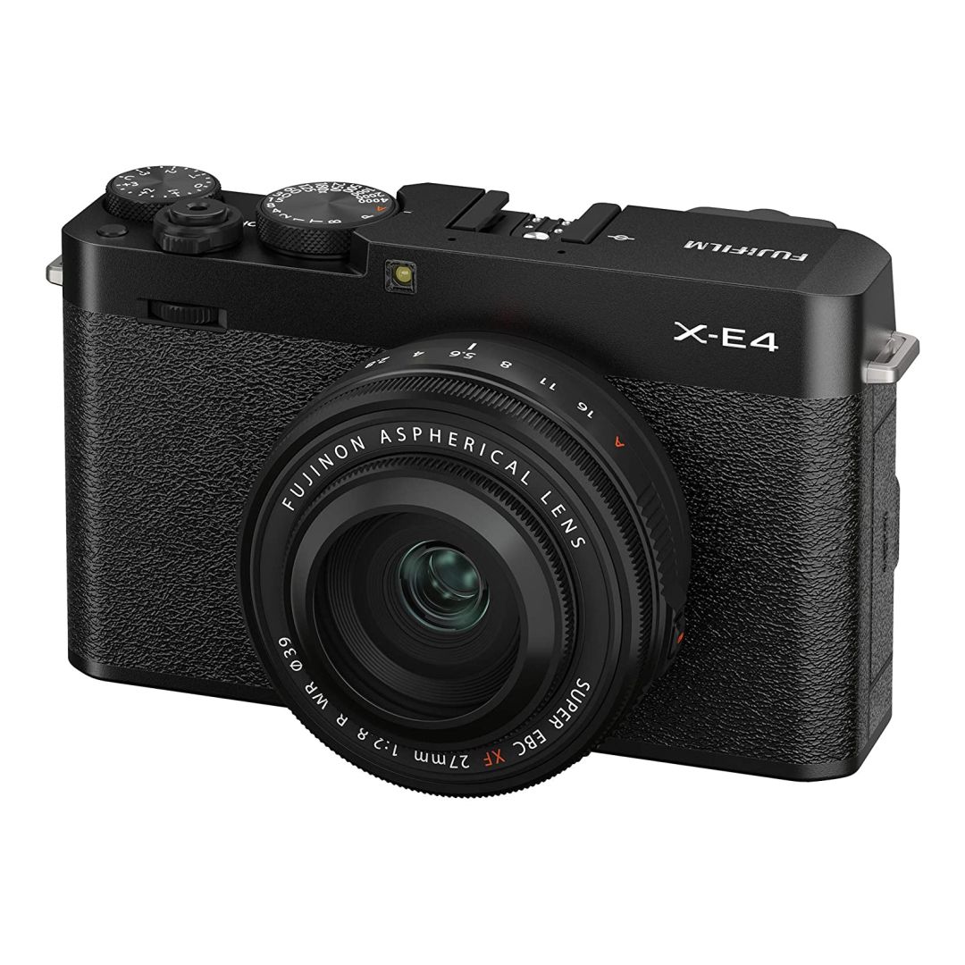FUJIFILM-X-E4-Mirrorless-Camera-with-27mm-Lens-Black-01 دوربین عکاسی فوجی فیلم FUJIFILM X-E4 Mirrorless Camera with 27mm Lens (Black) - Image 1