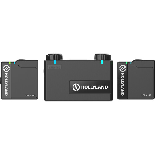 Hollyland-LARK-150-2-Person-Compact-Digital-Wireless-Microphone-System-2.4-GHz-Black-01 میکروفون بیسیم هالی لند Hollyland LARK 150 2-Person Compact Digital Wireless Microphone System (2.4 GHz, Black) - Image 1