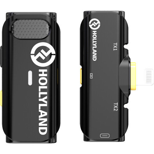 Hollyland-LARK-C1-SOLO-Wireless-Microphone-System-with-Lightning-Connector-for-iOS-Devices-Black-2.4-GHz-01 میکروفون بیسیم هالی لند Hollyland LARK C1 SOLO Wireless Microphone System with Lightning Connector for iOS Devices (Black, 2.4 GHz) - Image 1