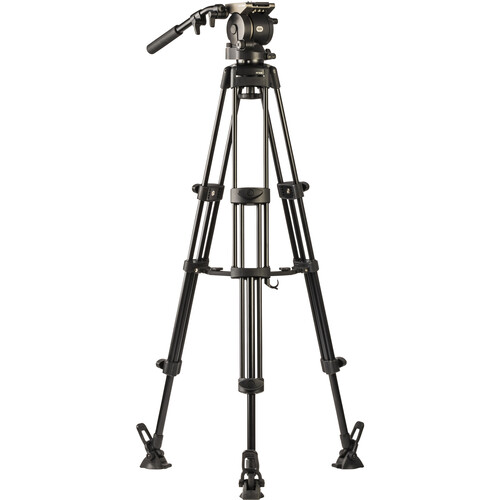 Libec-HS-250M-Tripod-System-with-H25-Head-Mid-Level-Spreader-Rubber-Feet-Case-01 سه پایه فیلمبرداری لیبک مدل Libec HS-250M Tripod System with H25 Head, Mid-Level Spreader, Rubber Feet & Case - Image 1
