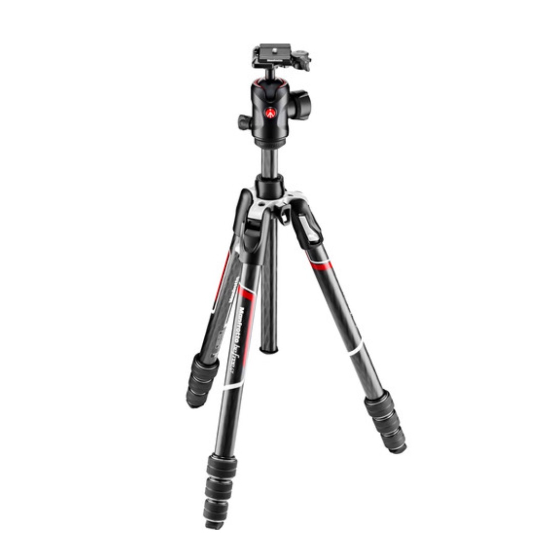 Manfrotto-Befree-GT-Travel-Carbon-Fiber-Tripod-with-496-Ball-Head-Black-01 سه پایه عکاسی مانفرتو Manfrotto Befree GT Travel Carbon Fiber Tripod with 496 Ball Head (Black) - Image 1