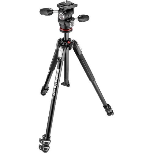 Manfrotto-MK190X3-3W1-Aluminum-Tripod-with-804-MK-II-3-Way-PanTilt-Head-01 سه پایه عکاسی مانفرتو Manfrotto MK190X3-3W1 Aluminum Tripod with 804 MK II 3-Way Pan/Tilt Head - Image 1