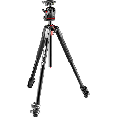 Manfrotto-MK190XPRO3-BHQ2-Aluminum-Tripod-with-XPRO-Ball-Head-and-200PL-QR-Plate-01 سه پایه عکاسی مانفرتو Manfrotto MK190XPRO3-BHQ2 Aluminum Tripod with XPRO Ball Head and 200PL QR Plate - Image 1