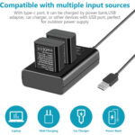 شارژر و باتری دوربین NP-FW50 نمایشگر شارژ مدل Neewer Dual Battery Charger NP-FW50 Batteries Kit (1100mAh) - Image 3