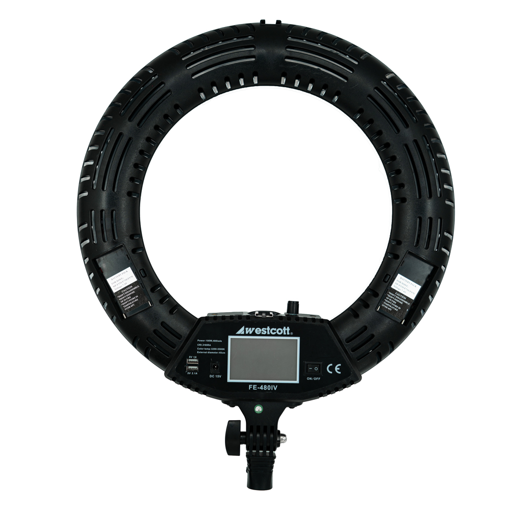 Westcott-FE-480IV-Ring-Light-02 رینگ لایت حرفه ای Ring Light Westcott FE-480IV with tripod همراه سه پایه - Image 1