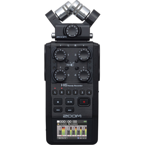 Zoom-H6-All-Black-6-Input-6-Track-Portable-Handy-Recorder-with-Single-Mic-Capsule-Black-02 Zoom H6 All Black 6-Input / 6-Track Portable Handy Recorder with Single Mic Capsule (Black) - Image 1