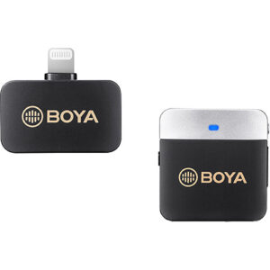 BOYA BY M1V5 Wireless Microphone System with Lightning Connector for iOS Devices