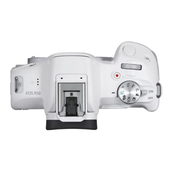 Canon EOS R50 Mirrorless Camera White 03
