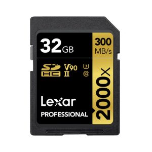 Lexar 32GB Professional 2000x UHS II SDHC Memory Card 01