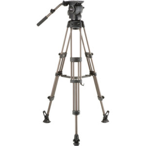 Libec RSP 750M Professional Aluminum Tripod System with Mid level Spreader for ENG Setups