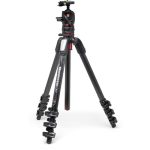 Manfrotto MT055CXPRO4 Carbon Fiber Tripod with MHXPRO BHQ2 XPRO Ball Head Move Quick Release Kit 01