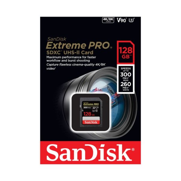 SanDisk 128GB Extreme PRO UHS II SDXC Memory Card 01