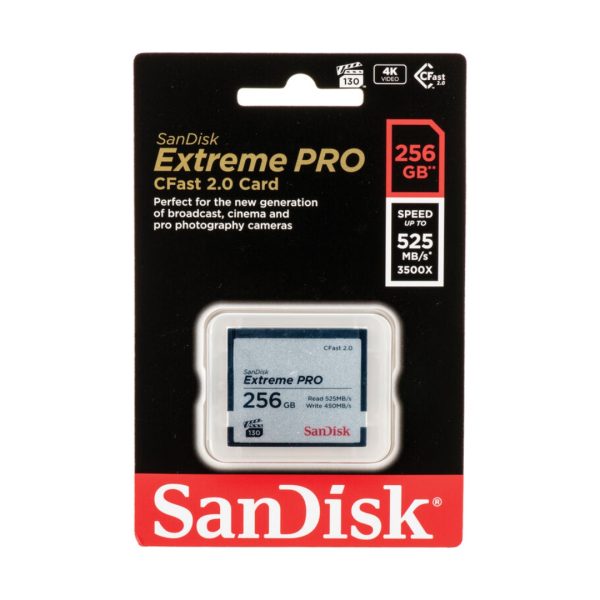 SanDisk 256GB Extreme PRO CFast 2.0 Memory Card 01