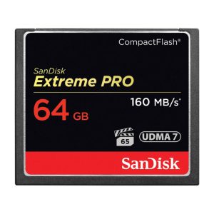 SanDisk 64GB Extreme Pro CompactFlash Memory Card 160MBs 01