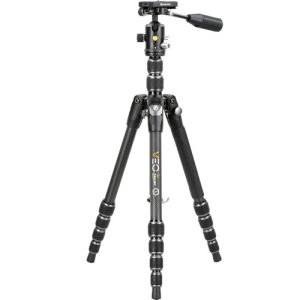 Vanguard VEO 3T 235CBP Carbon Fiber 4 in 1 Travel Tripod with VEO 2 BP 50T BallPan Head and Bluetooth Remote 01