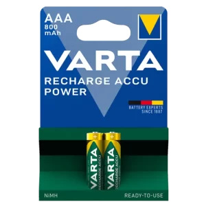 Varta Recharge Accu Power AAA 800 battery HR03 green