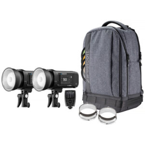 Westcott FJ400 II 400Ws Touchscreen Strobe with FJ X3 M Universal Trigger 2 Light Backpack Kit 1