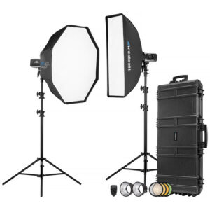 Westcott FJ400 II 400Ws Touchscreen Strobe with FJ X3 M Universal Trigger 2 Light Hard Case Kit 1