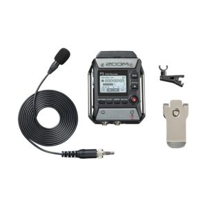 Zoom F1 LP 2 Input 2 Track Portable Field Recorder with Lavalier Microphone 03