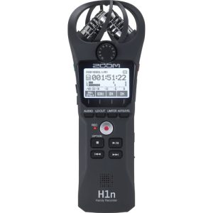 Zoom H1n 2 Input 2 Track Portable Handy Recorder with Onboard XY Microphone Black 01