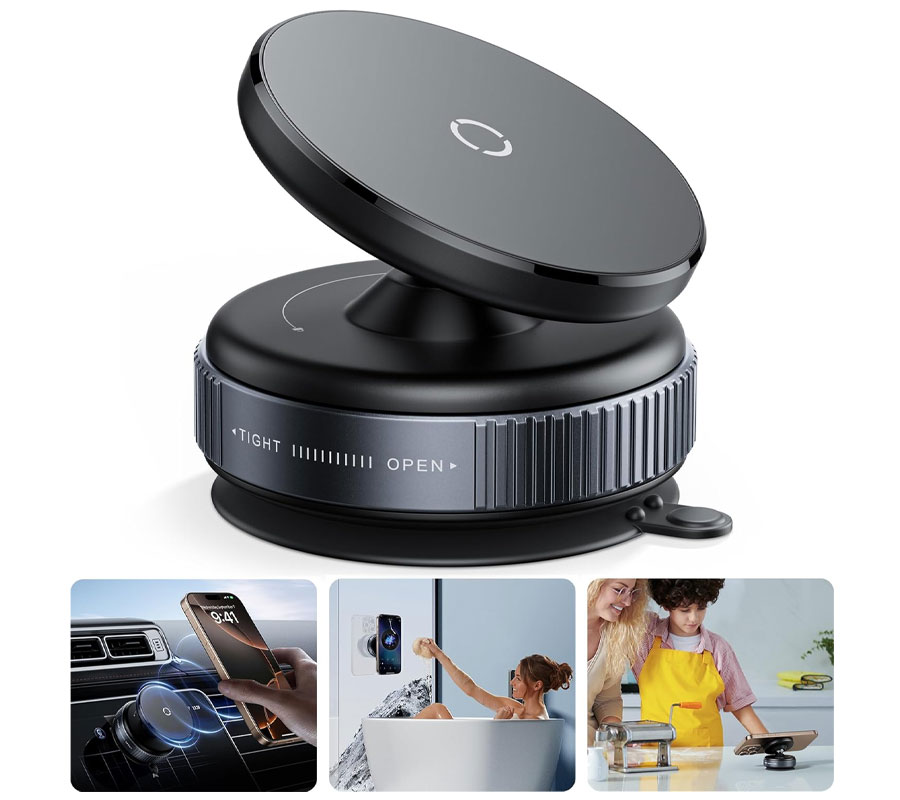 هولدر موبایل وکیوم دار مگنتی مدل vacuum suction magneic bracket k009 2 هولدر موبایل وکیوم دار مگنتی مدل vacuum suction magneic bracket k009